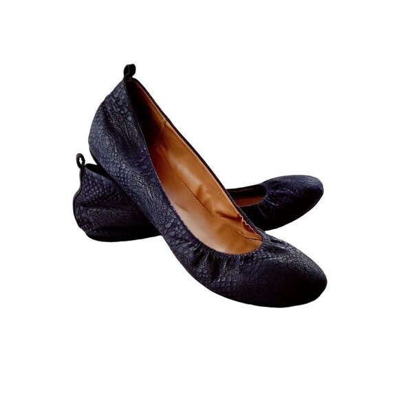 Ballet Gray Flat Style & Co Faux Snakeskin Slipper Faux Vinniee Slip On Size 10 - Picture 11 of 12